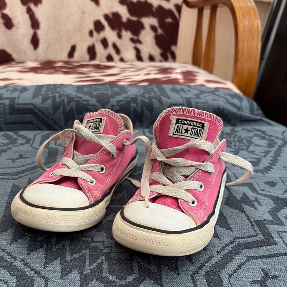 Converse Pink and White Chuck Taylor Sneakers